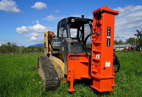 post driver attachment for skid steer|skid steer attachments post pounder.